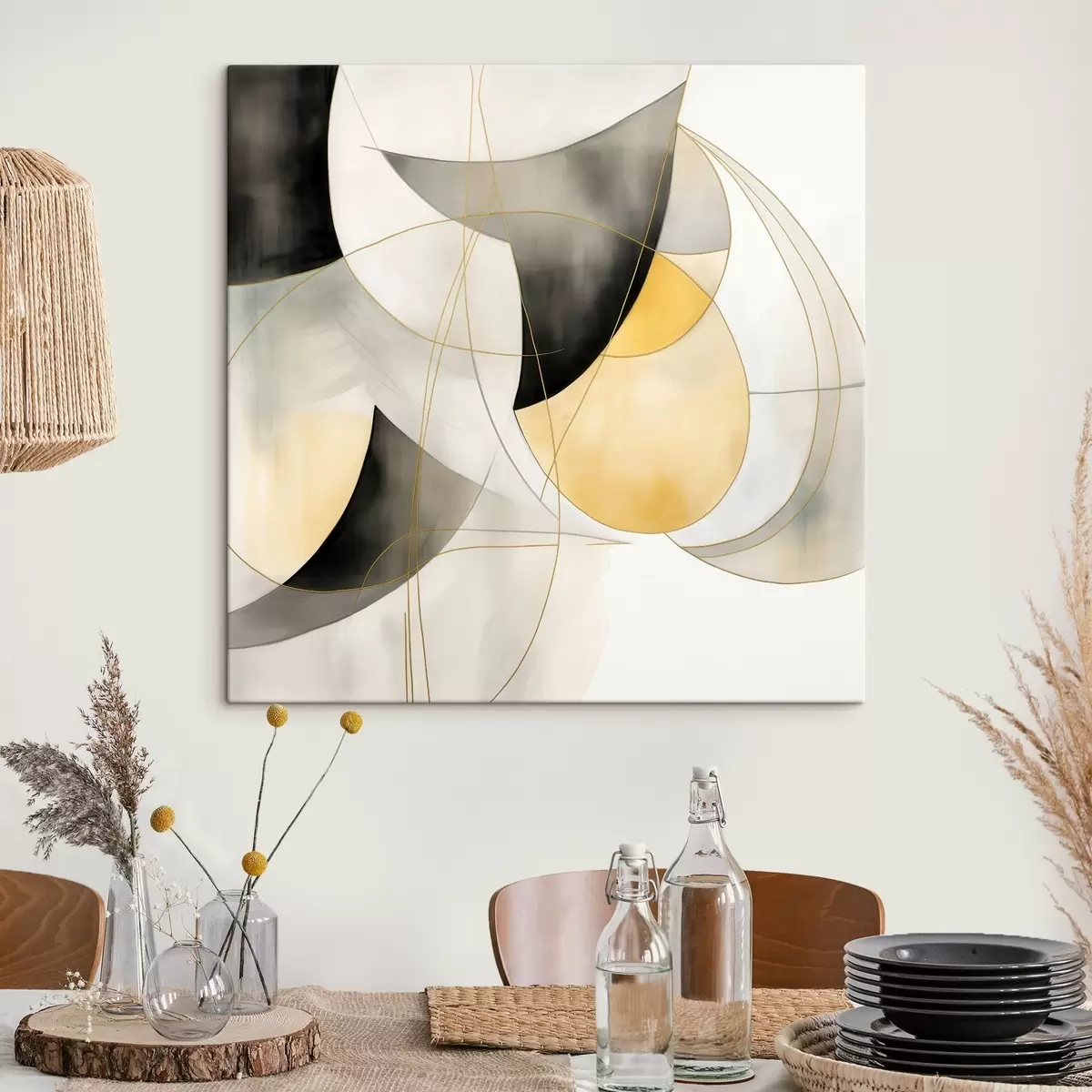 Glezna Ģeometriska abstrakcija modernā stilā s46328