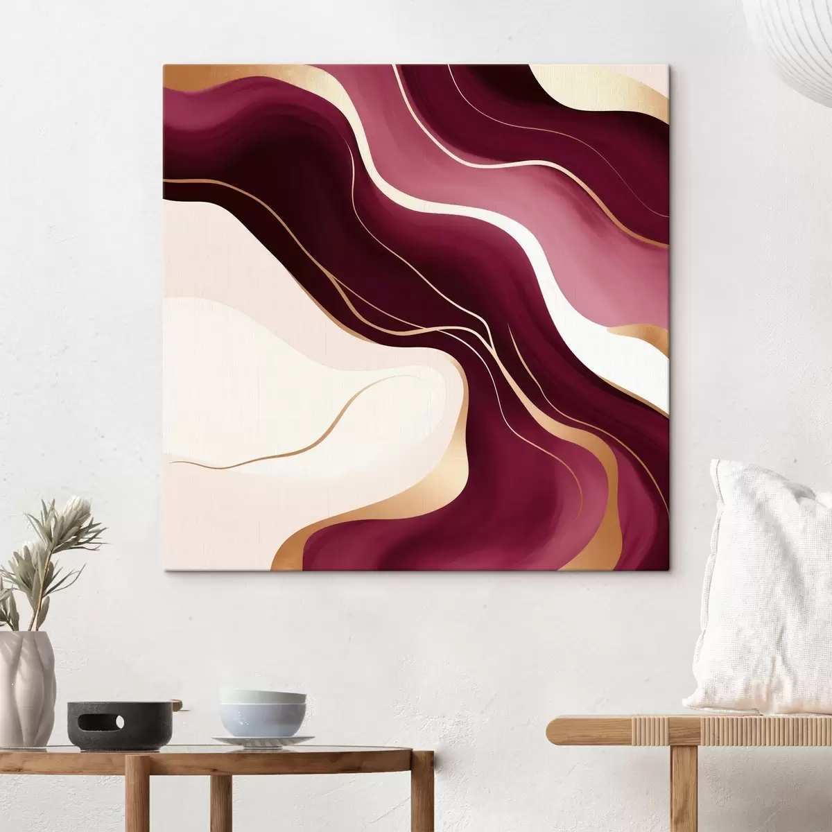 Glezna Gludas formas, vīnogu un rozā krāsu gamma s46330