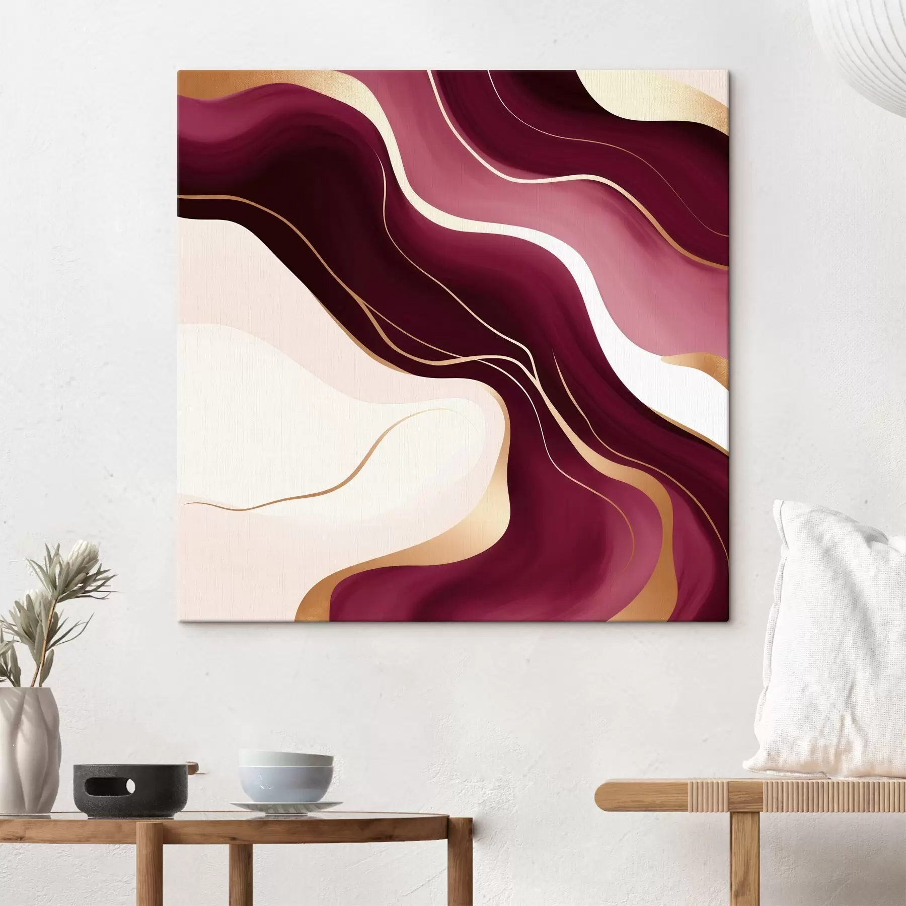 Glezna Gludas formas, vīnogu un rozā krāsu gamma s46330