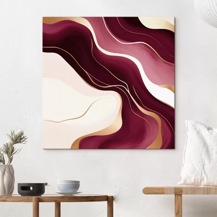 Glezna Gludas formas, vīnogu un rozā krāsu gamma s46330