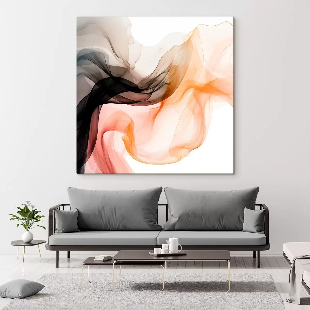 Glezna Gaisa plūsmas, caurspīdīga abstrakcija s46332