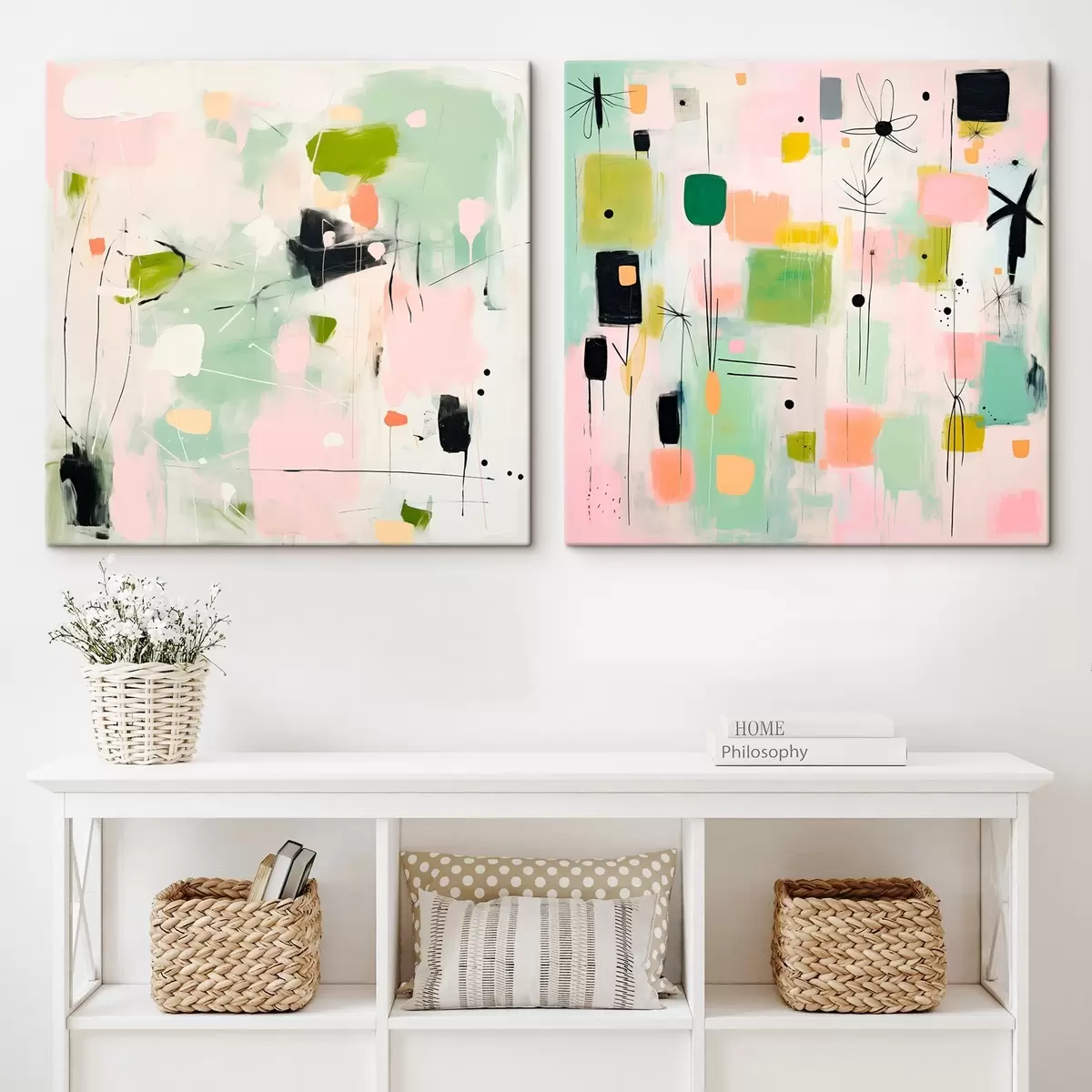 Glezna Ziedu motīvi modernā stilā m00900