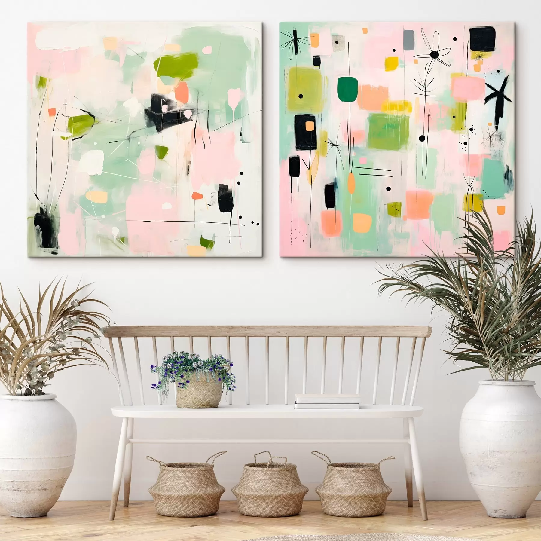 Glezna Ziedu motīvi modernā stilā m00900