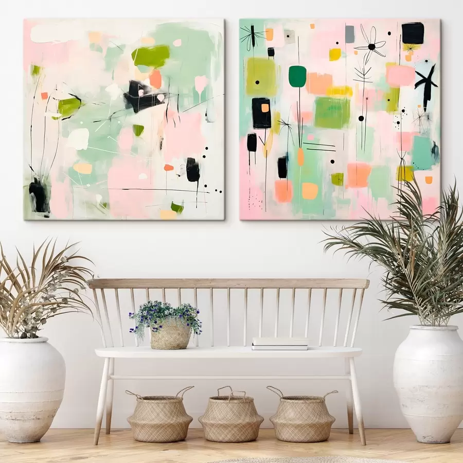 Glezna Ziedu motīvi modernā stilā m00900