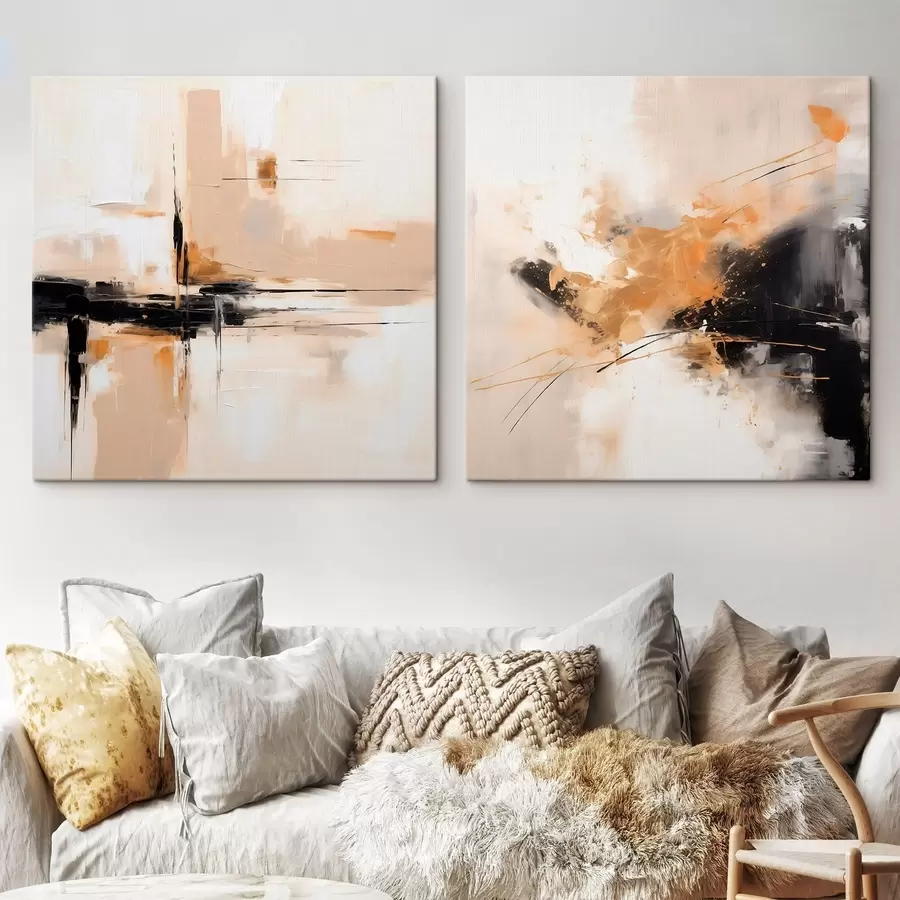 Glezna Ģeometrija un izteiksme eļļas stilā m00901