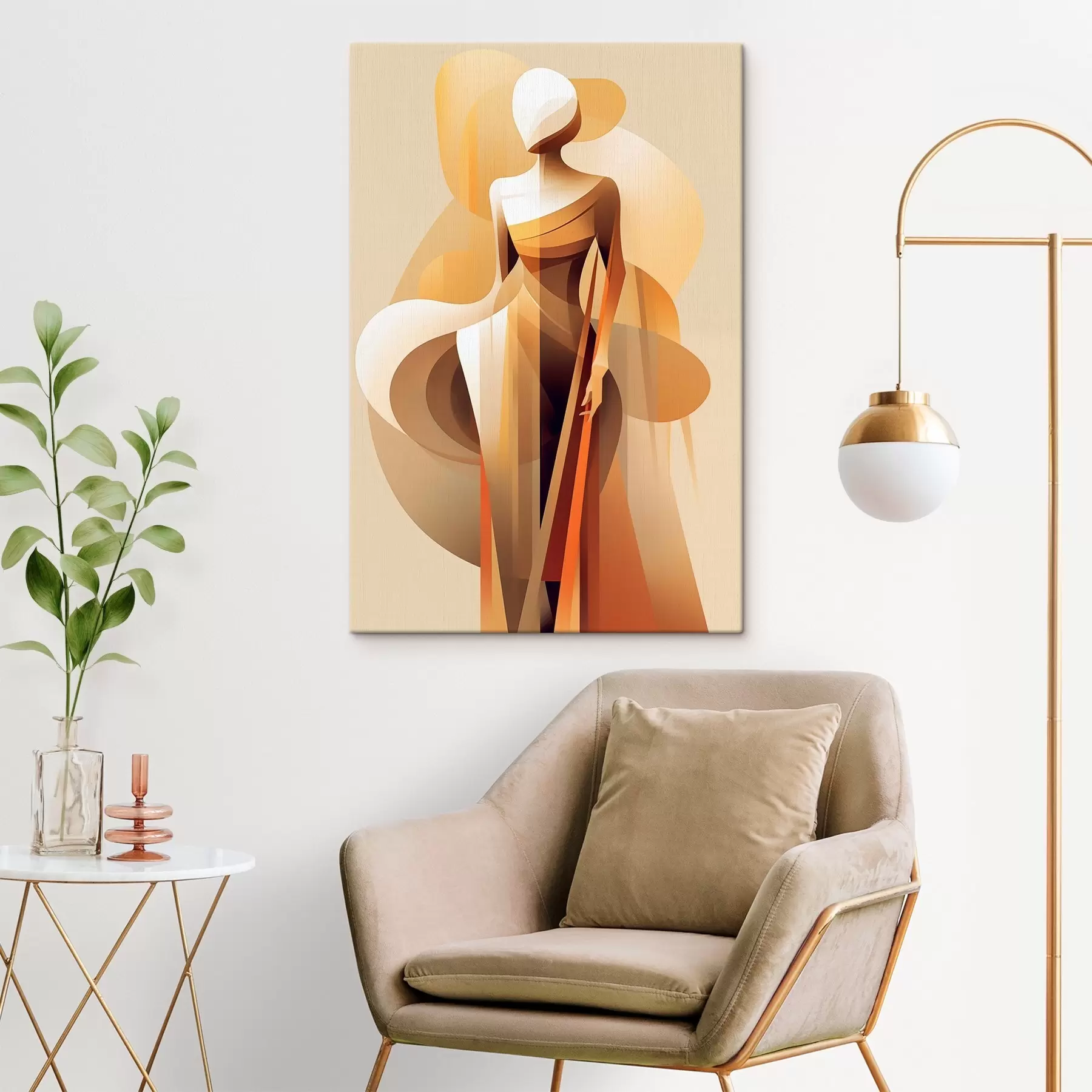 Glezna Abstraktais siluets s46357