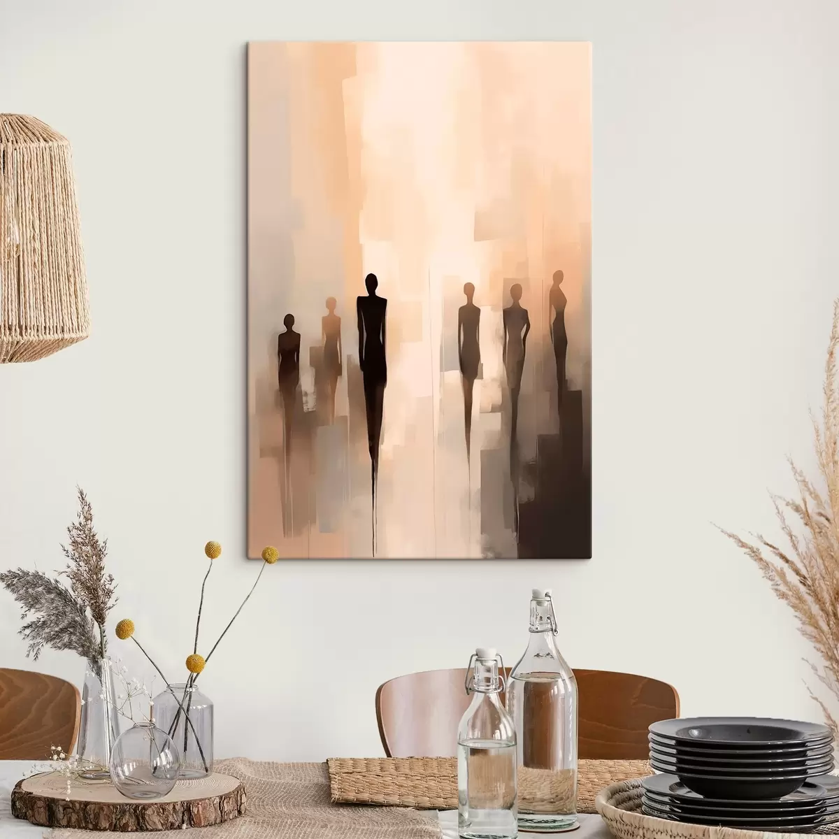 Glezna Abstrakti silueti s46451