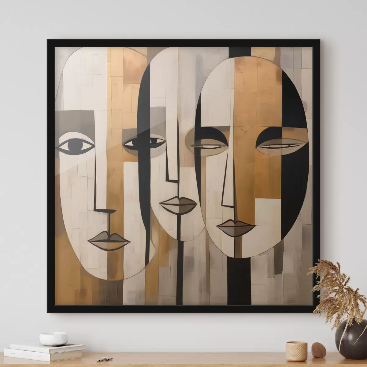 Plakāts Abstraktas sejas f46452