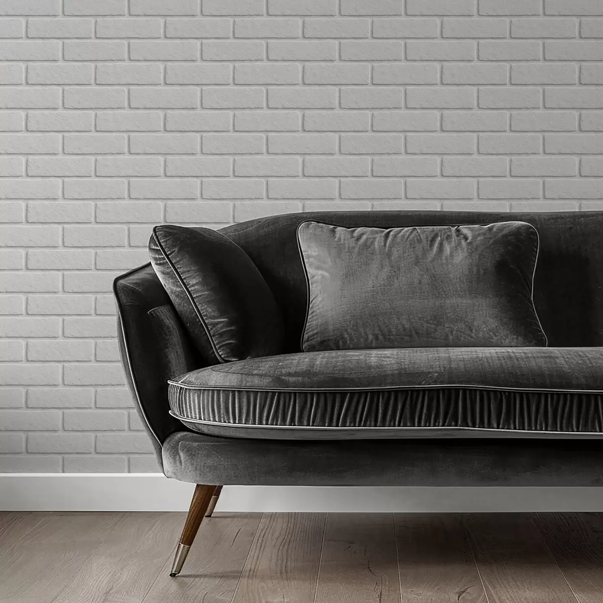 Tapetes Baltu ķieģeļu tekstūra, horizontāls izkārtojums a00877