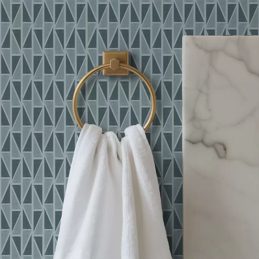 Fototapetes Zilzaļš stikla paneļu režģis ar diagonālām atbalsta sijām a00902