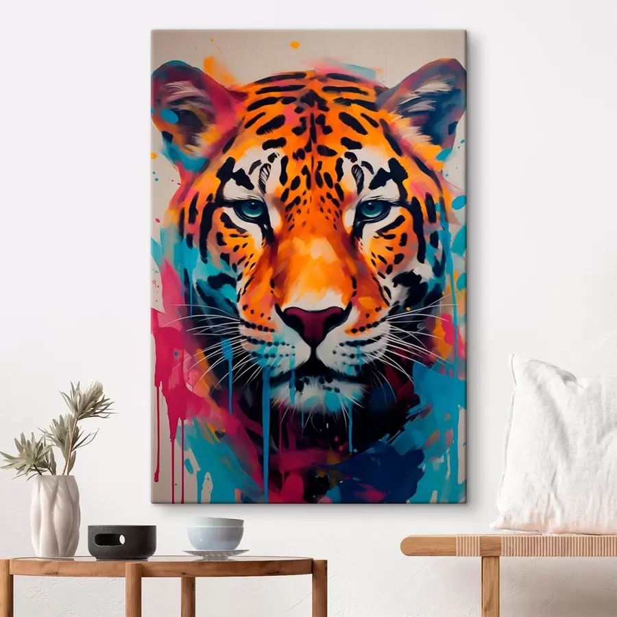 Glezna Ielu mākslas stila jaguārs s46476