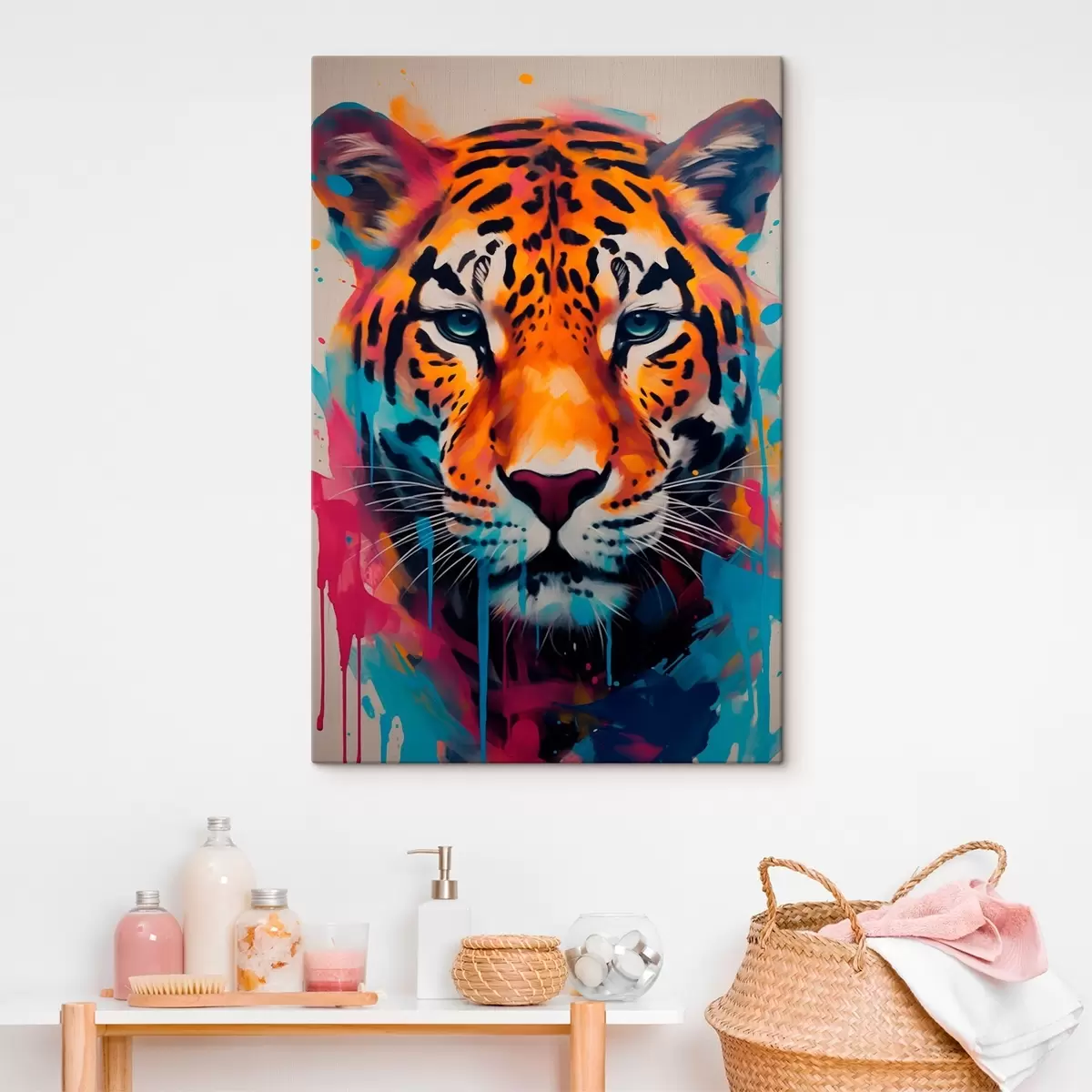 Glezna Ielu mākslas stila jaguārs s46476