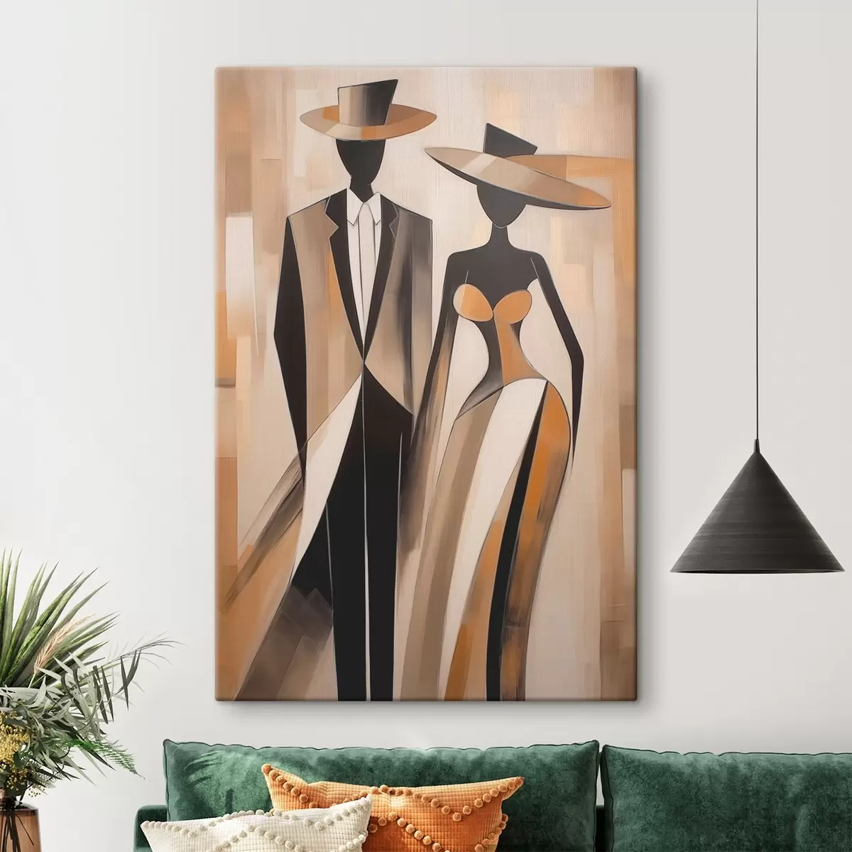 Glezna Pāra silueti s46477