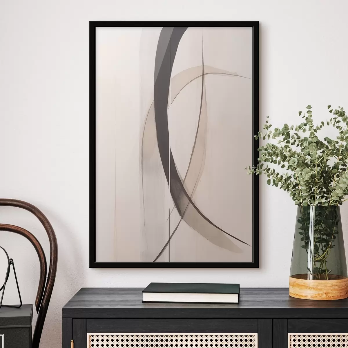 Plakāts Eleganta kaligrāfija. Abstrakcija f46468