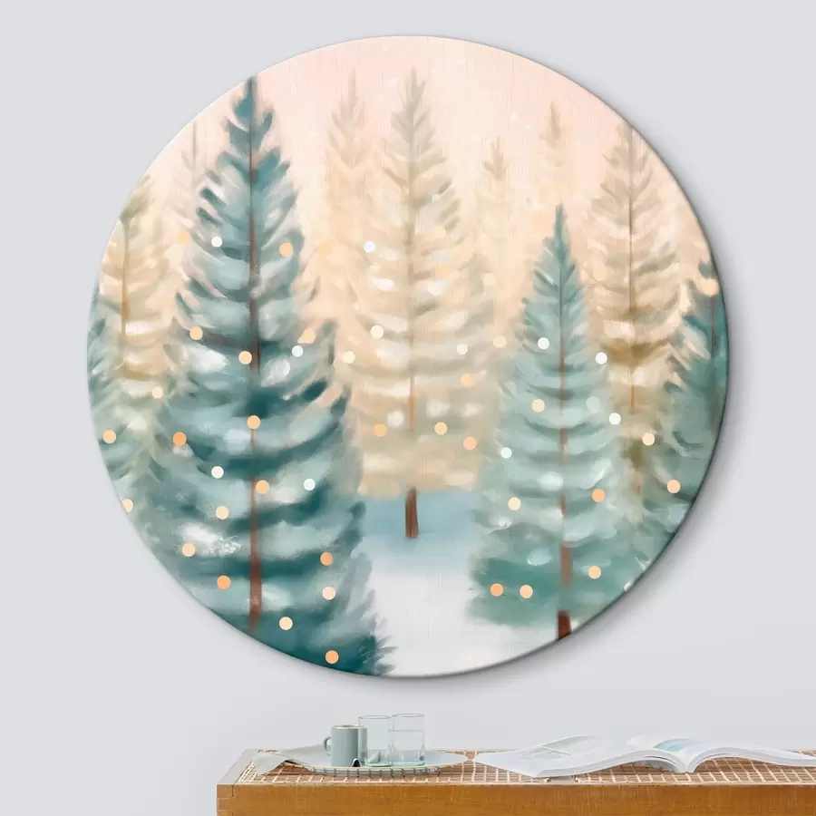 Glezna Ziemassvētku mežs r46456