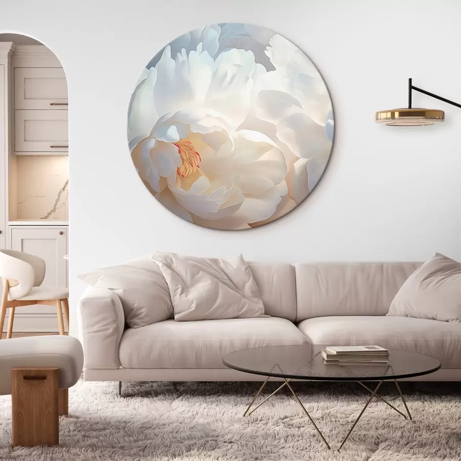 Glezna Lielas baltas peonijas r46560