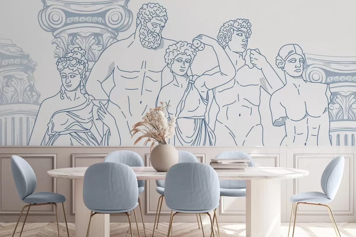 Fototapetes Senākie cilvēki un kolonnas w04865