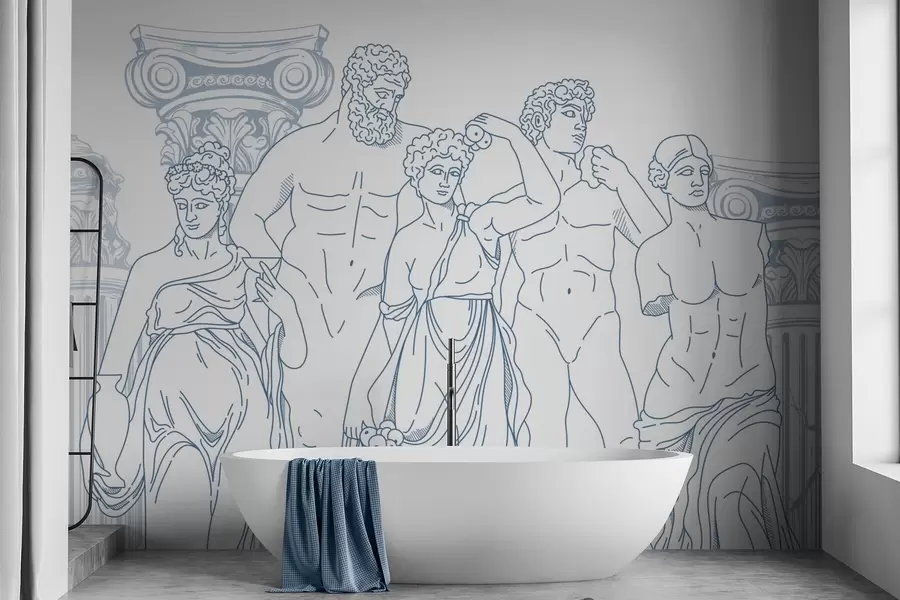 Fototapetes Senākie cilvēki un kolonnas w04865