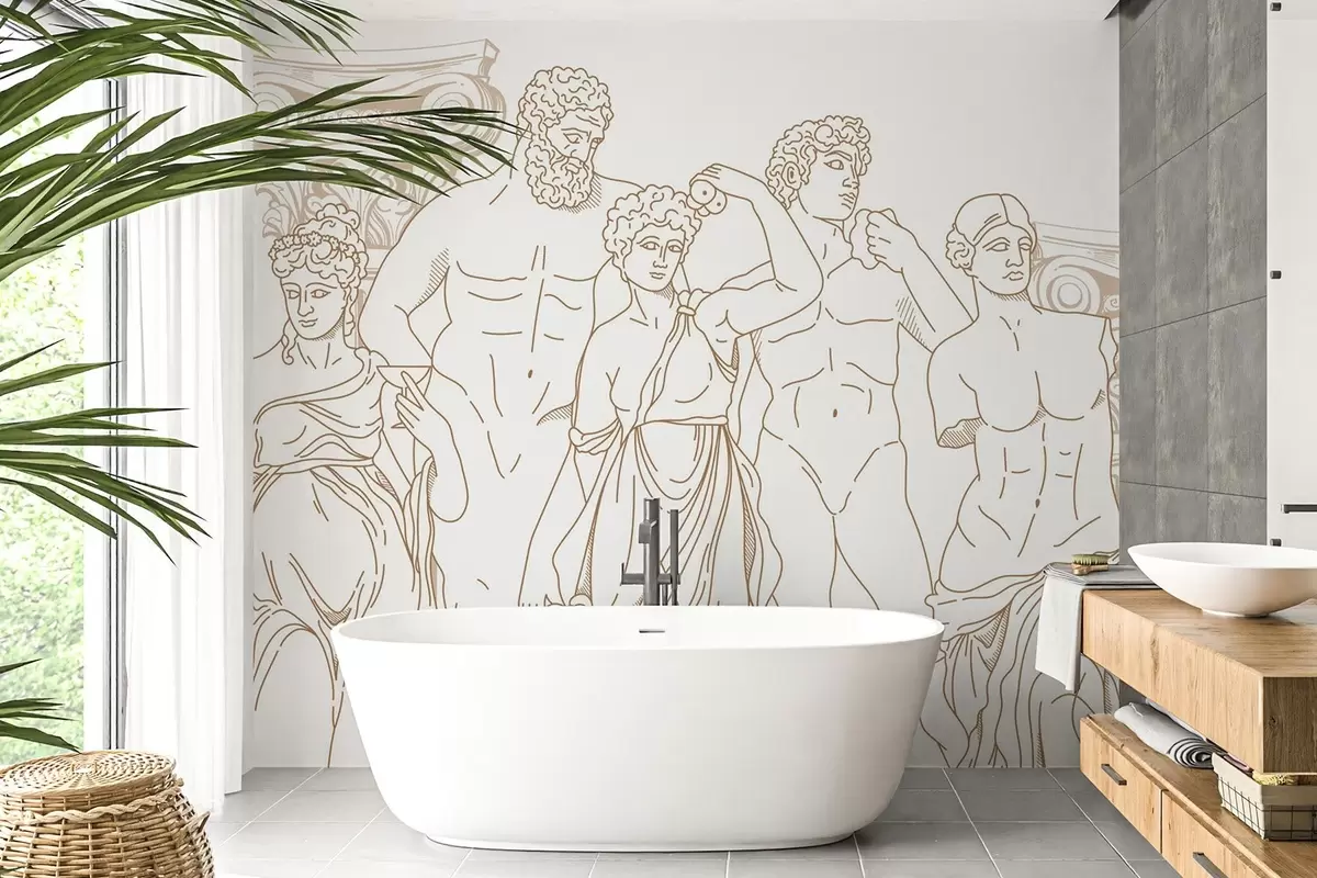 Fototapetes Senākie cilvēki un kolonnas w04865v1