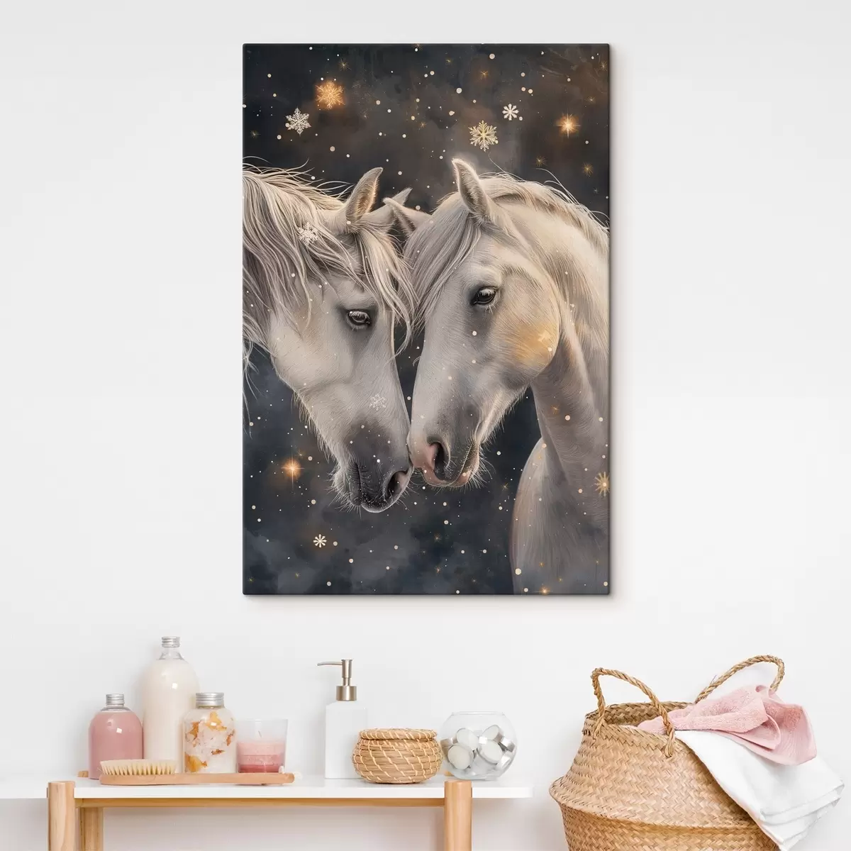 Glezna Divi zirgi s46618