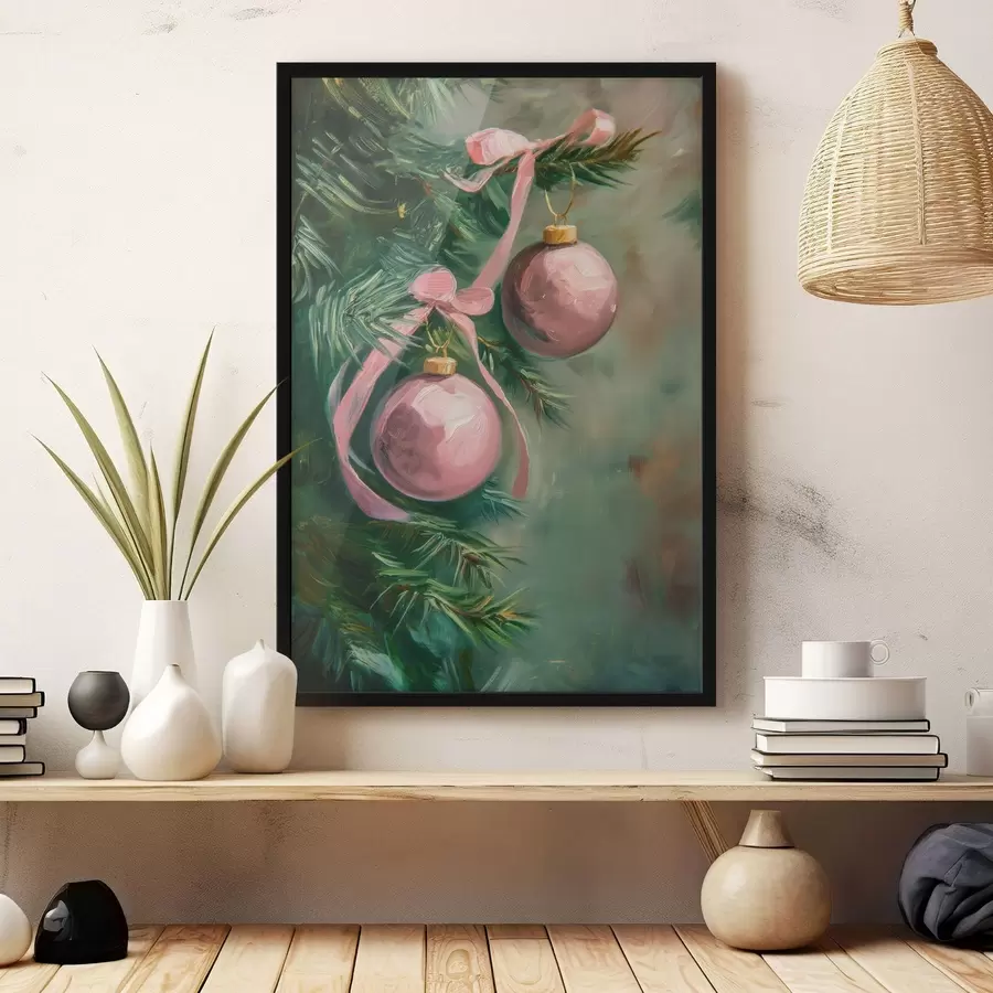 Fototapetes Ziemassvētku eglīšu rotājumi f46598