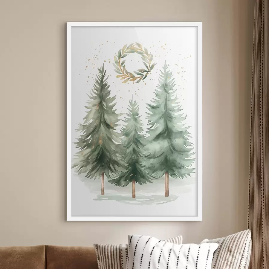 Fototapetes Ziemassvētku eglītes f46609