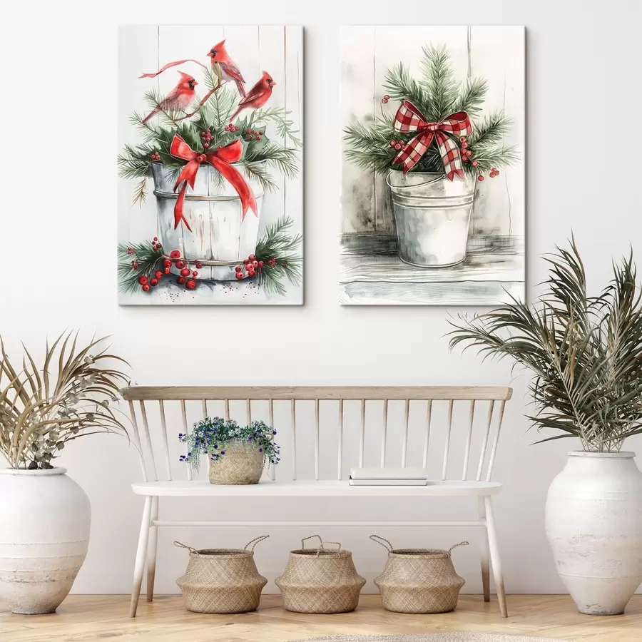 Glezna Ziemassvētku podiņi m00959