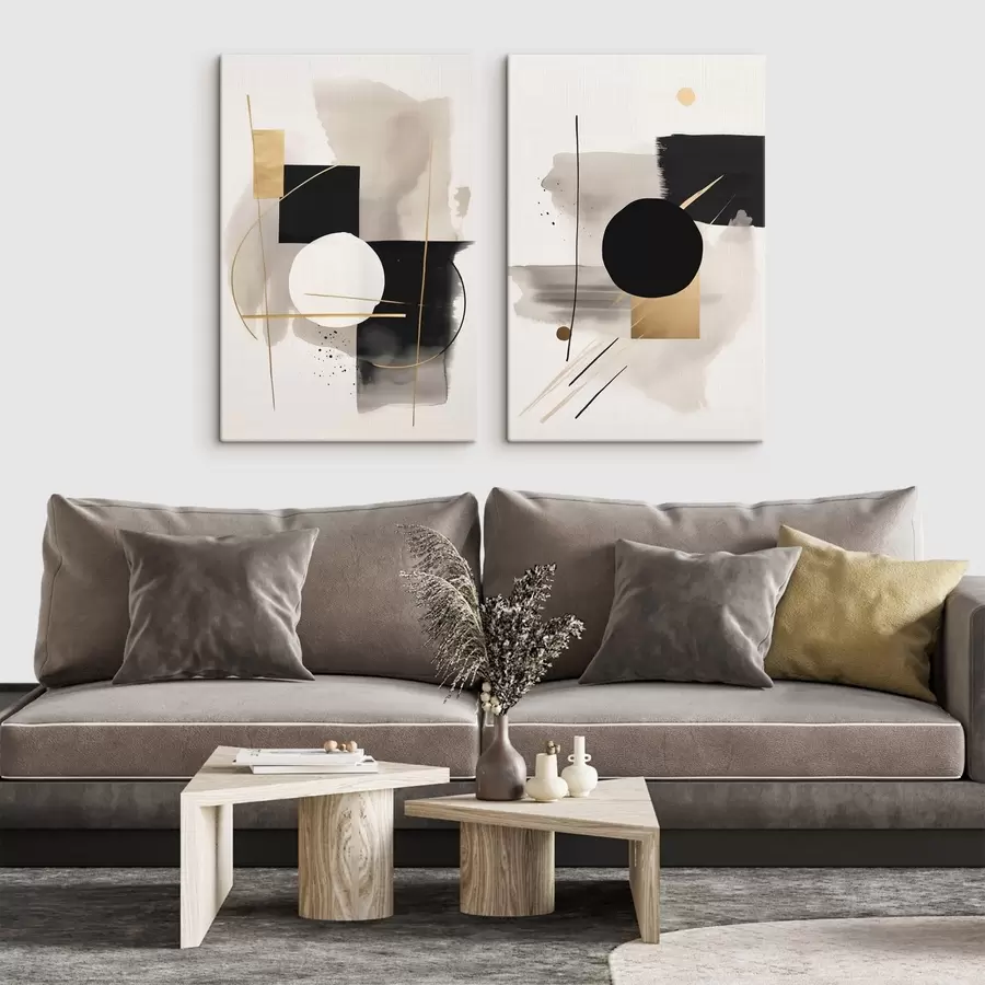 Glezna Abstrakcijas ar formām m00940