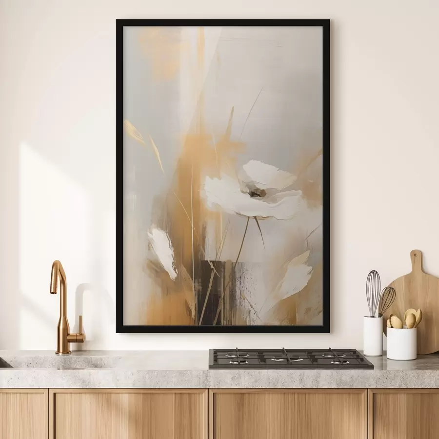 Fototapetes Abstrakts savvaļas zieds f46453