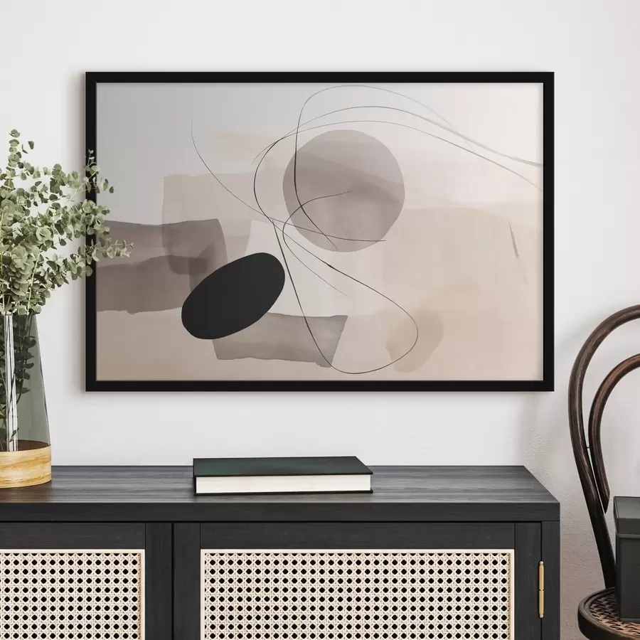 Fototapetes Abstraktas formas ar līnijām f46455