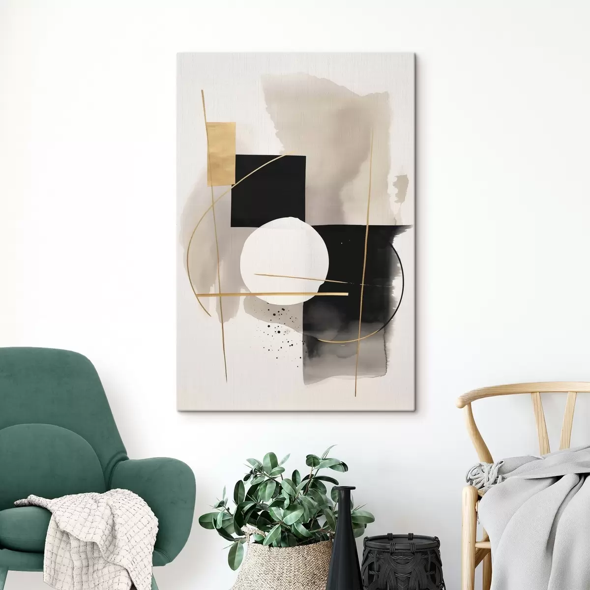 Glezna Abstrakcijas ar formām s46573