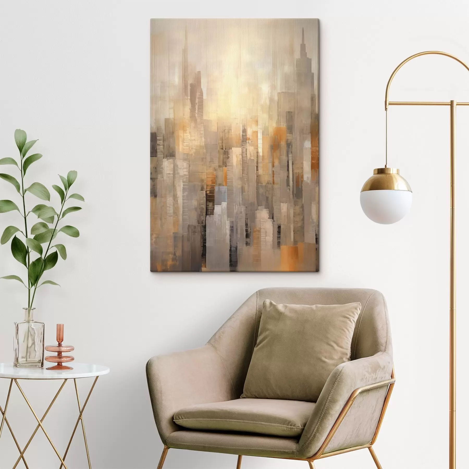 Glezna Abstraktā pilsētas ainava s46580