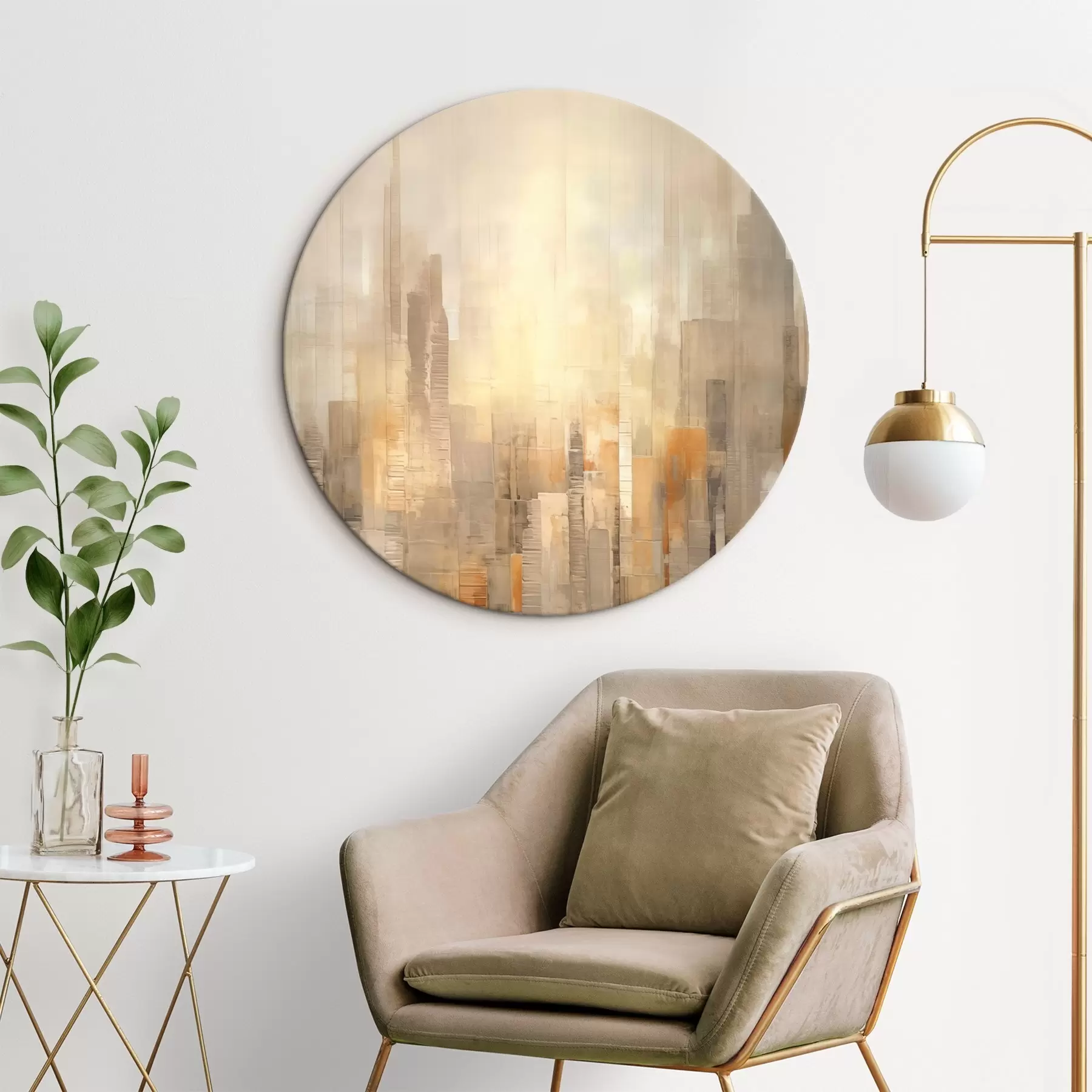 Glezna Abstraktā pilsētas ainava r46580