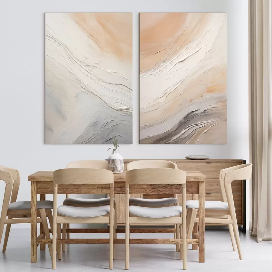 Glezna Neitrālas apmetuma tekstūras ar plūstošiem reljefa slāņiem m00971