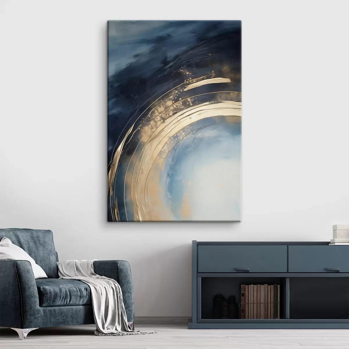 Glezna Plašs gredzens ar gaišu centru un plankumainu glazūru s46488