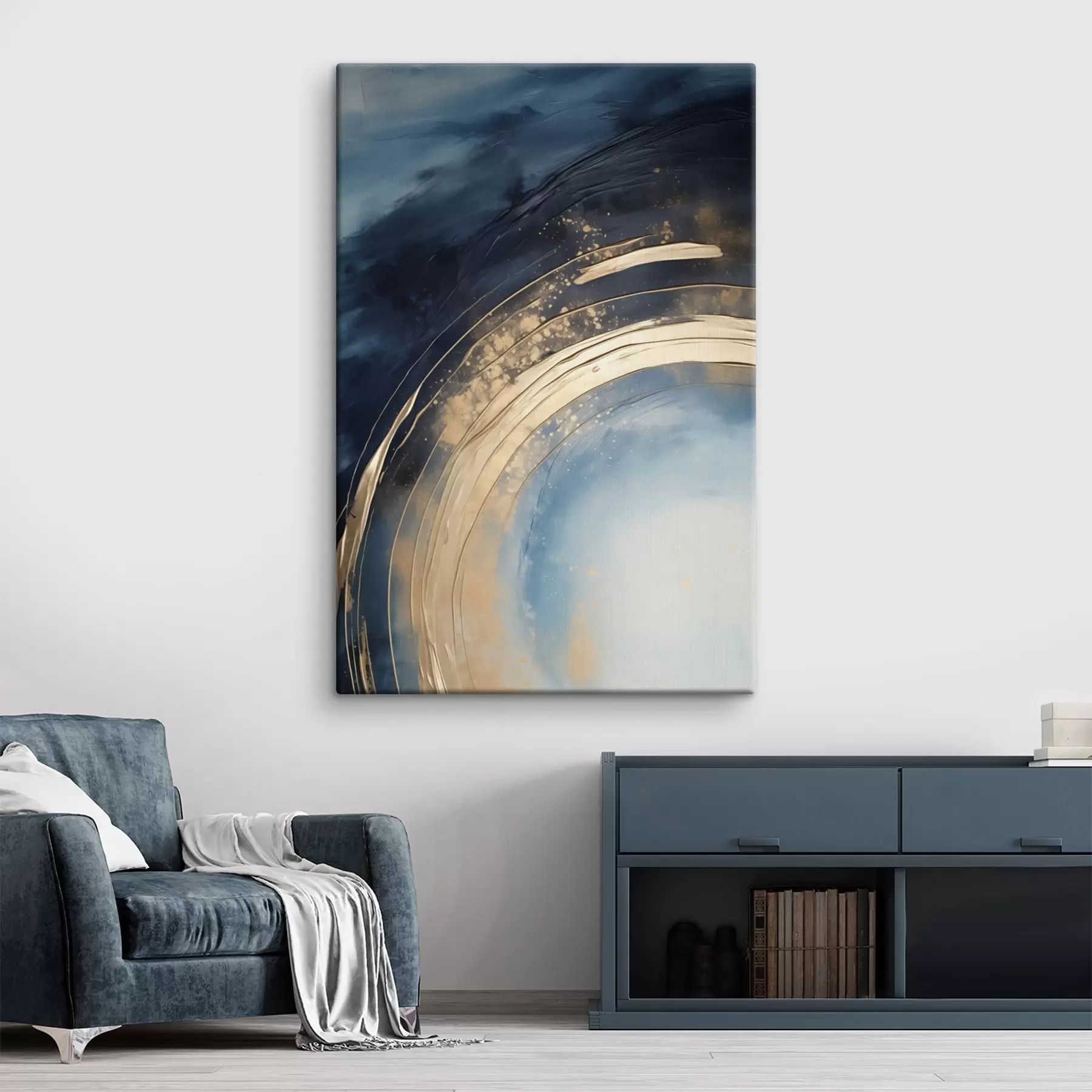 Glezna Plašs gredzens ar gaišu centru un plankumainu glazūru s46488