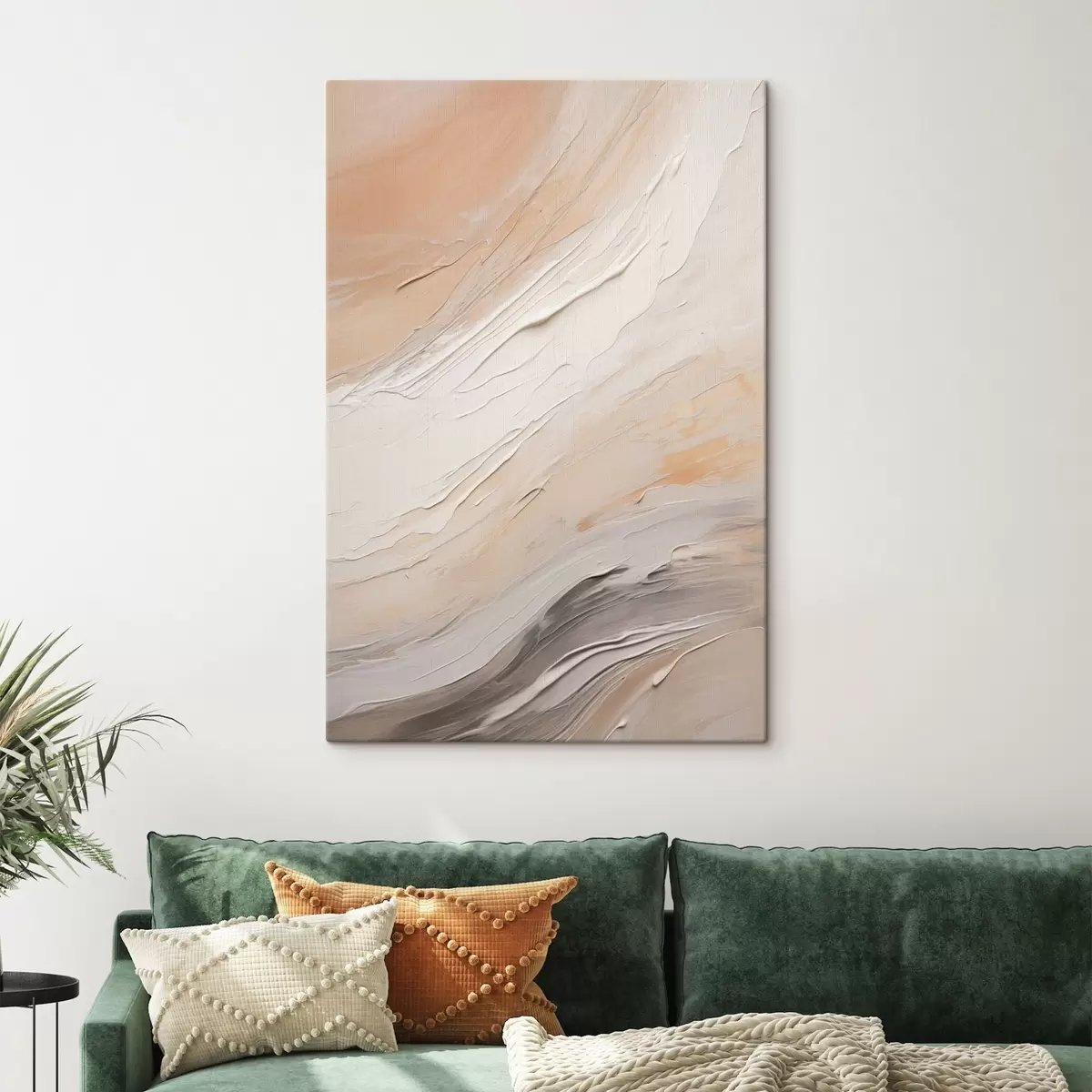 Glezna Teksturēts apmetums siltā smilškrāsā ar maigu pelēko nokrāsu s46511