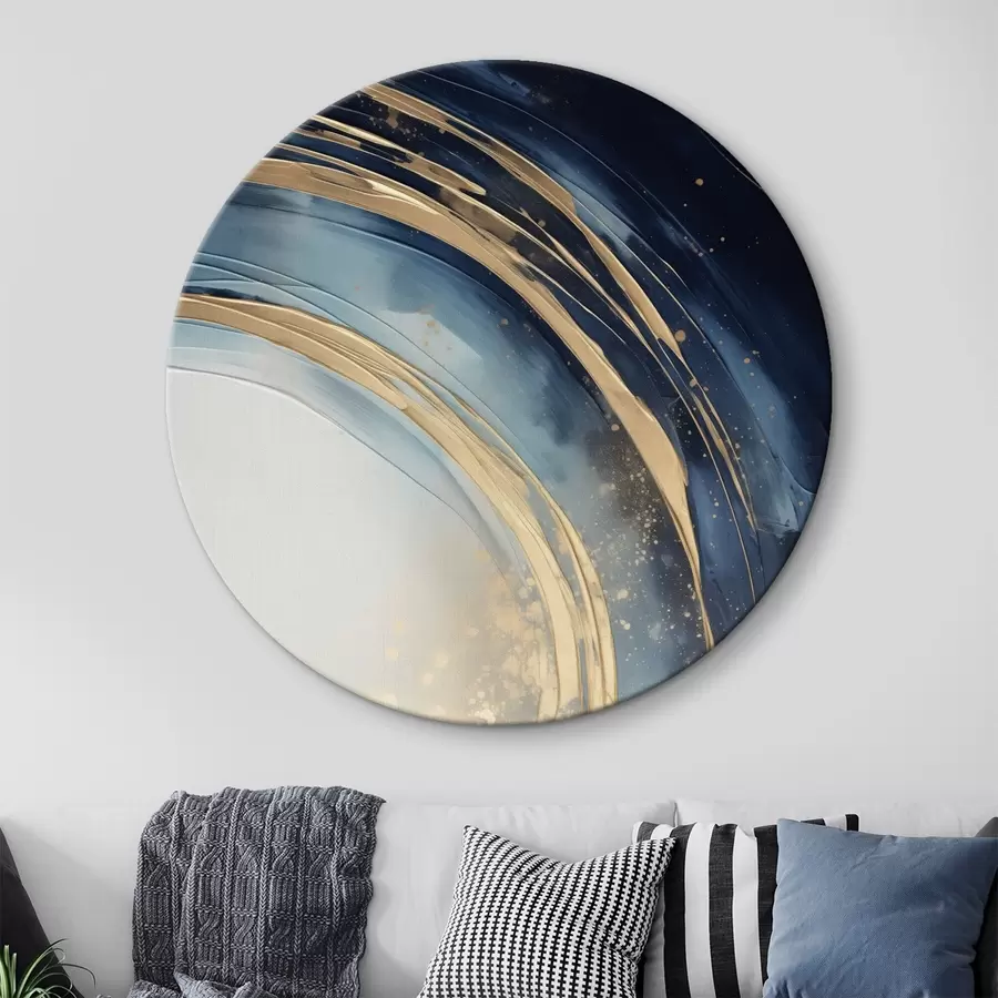 Glezna Šauri slāņveida gredzeni virs bāla horizonta r46489