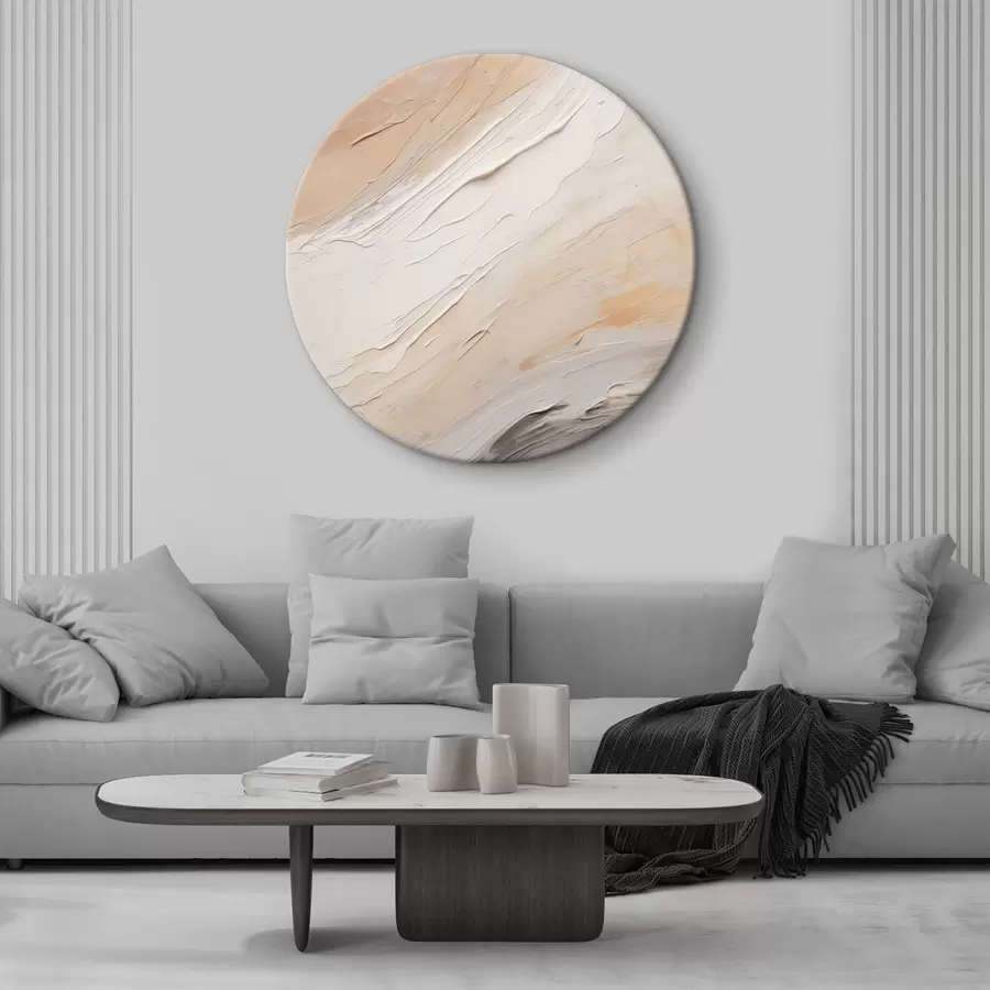 Glezna Teksturēts apmetums siltā smilškrāsā ar maigu pelēko nokrāsu r46511