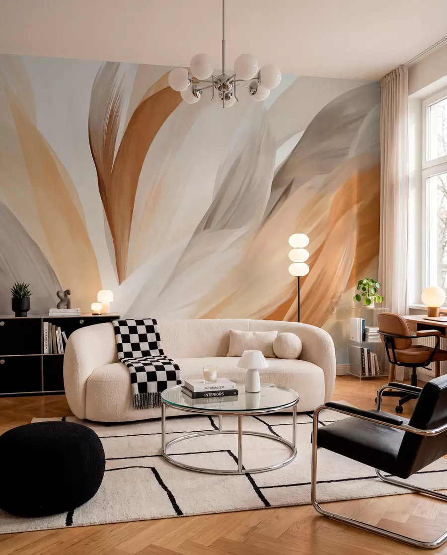 Fototapetes Spalvas okera slāņos w09531