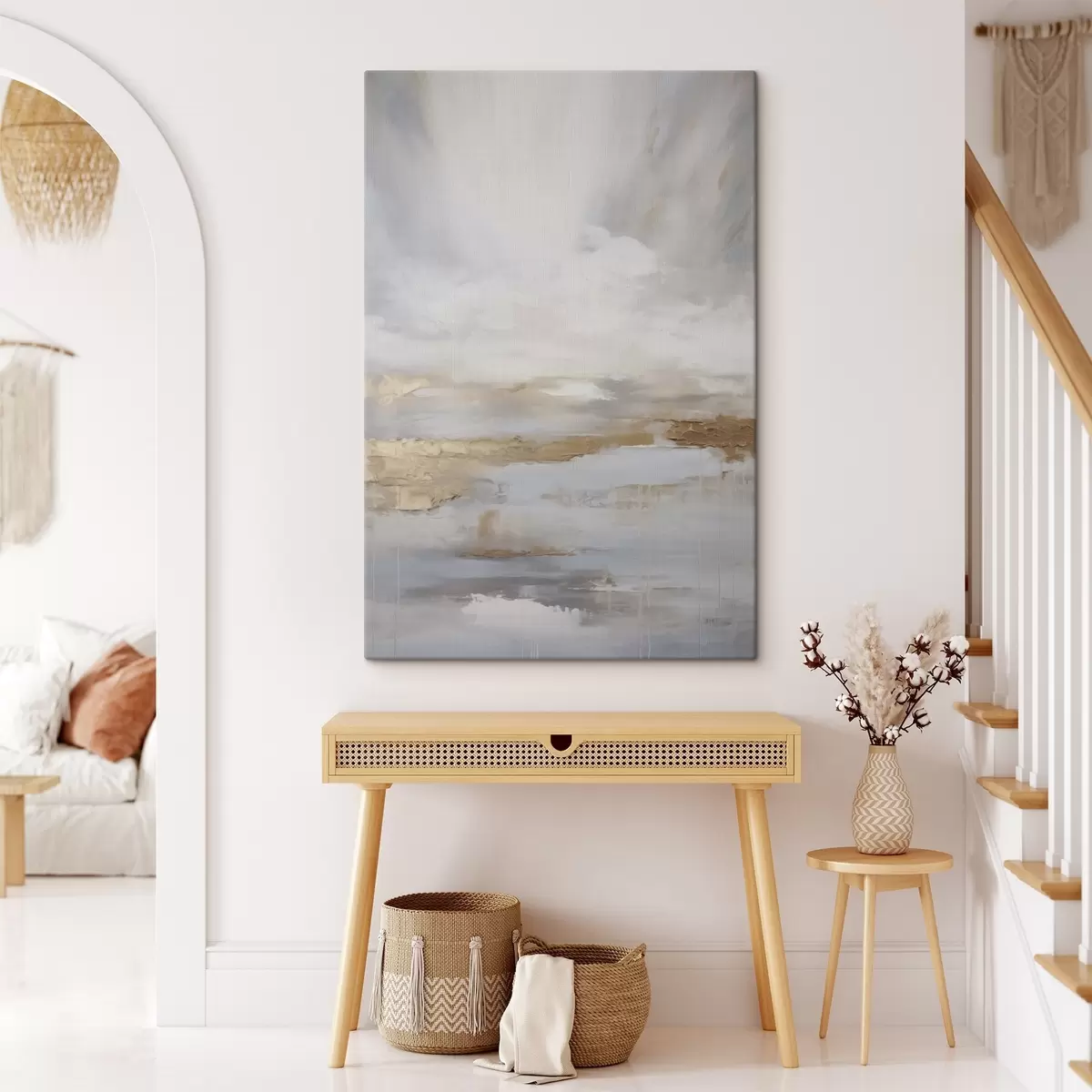 Glezna Abstrakta kompozīcija, glezna imitācija s46678