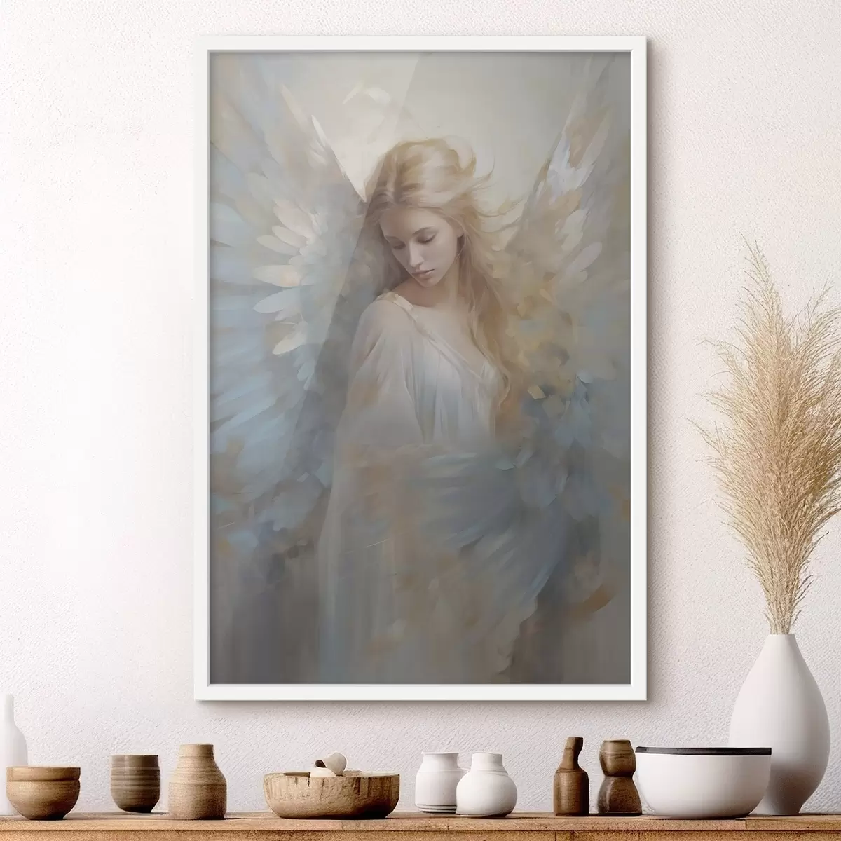 Plakāts Eņģeļa abstraktā glezna imitācija f46682