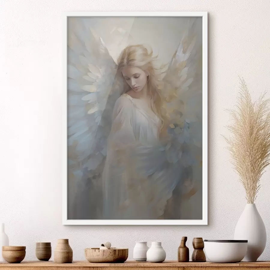 Fototapetes Eņģeļa abstraktā glezna imitācija f46682