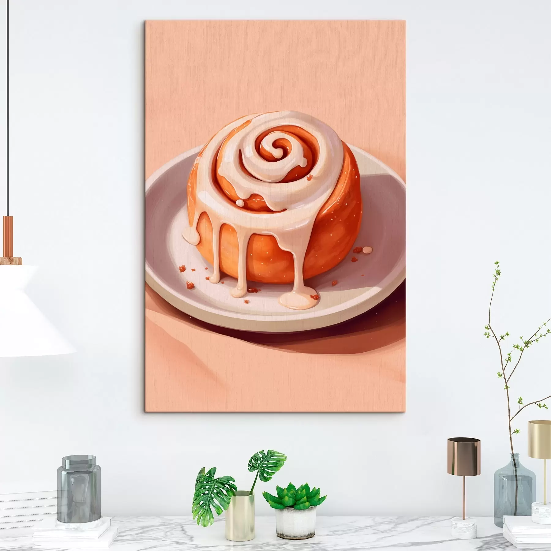 Glezna Kanēļa rulete ar krējuma glazūru s46624