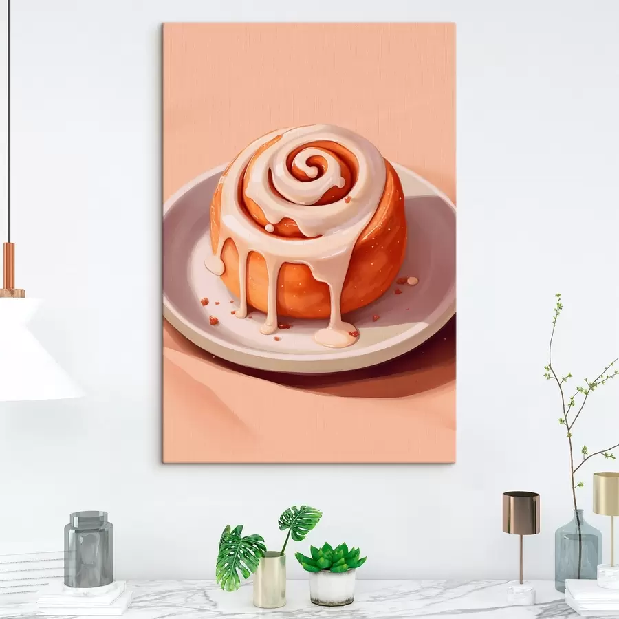 Glezna Kanēļa rulete ar krējuma glazūru s46624