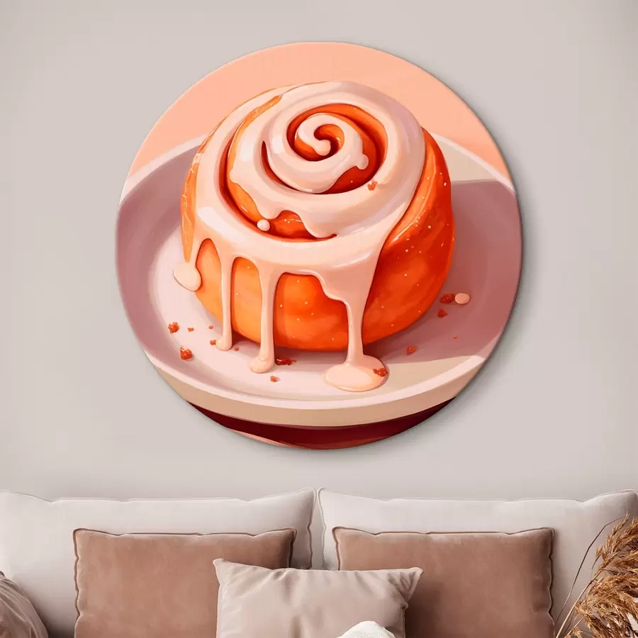 Glezna Kanēļa rulete ar krējuma glazūru r46624