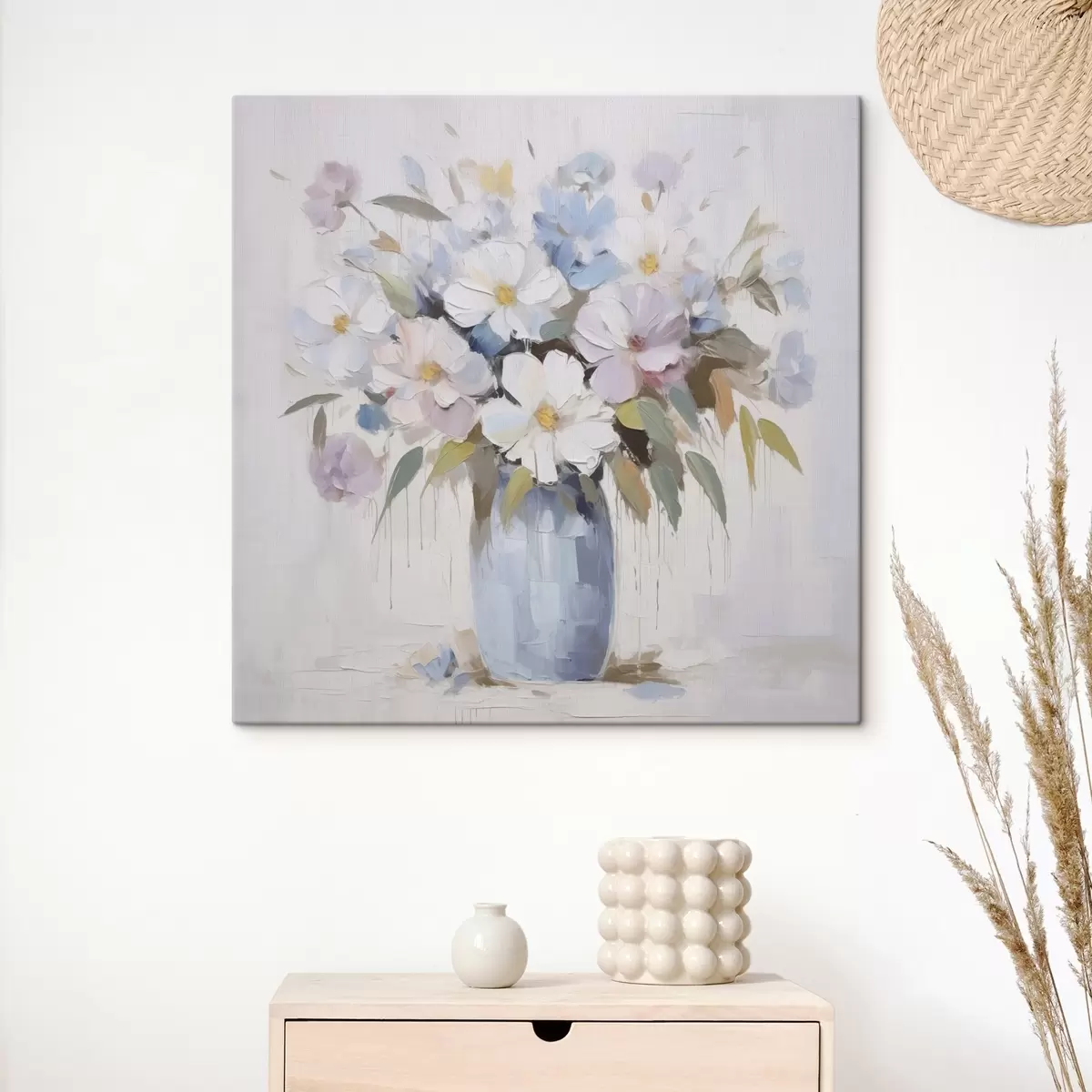 Glezna Ziedi vāzē imitācijas glezna s46714