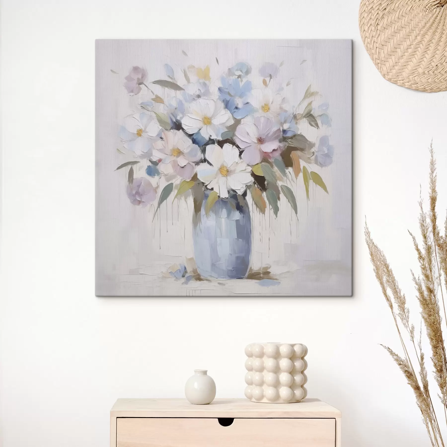 Glezna Ziedi vāzē imitācijas glezna s46714