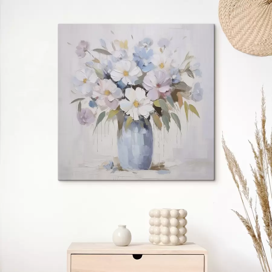 Glezna Ziedi vāzē imitācijas glezna s46714