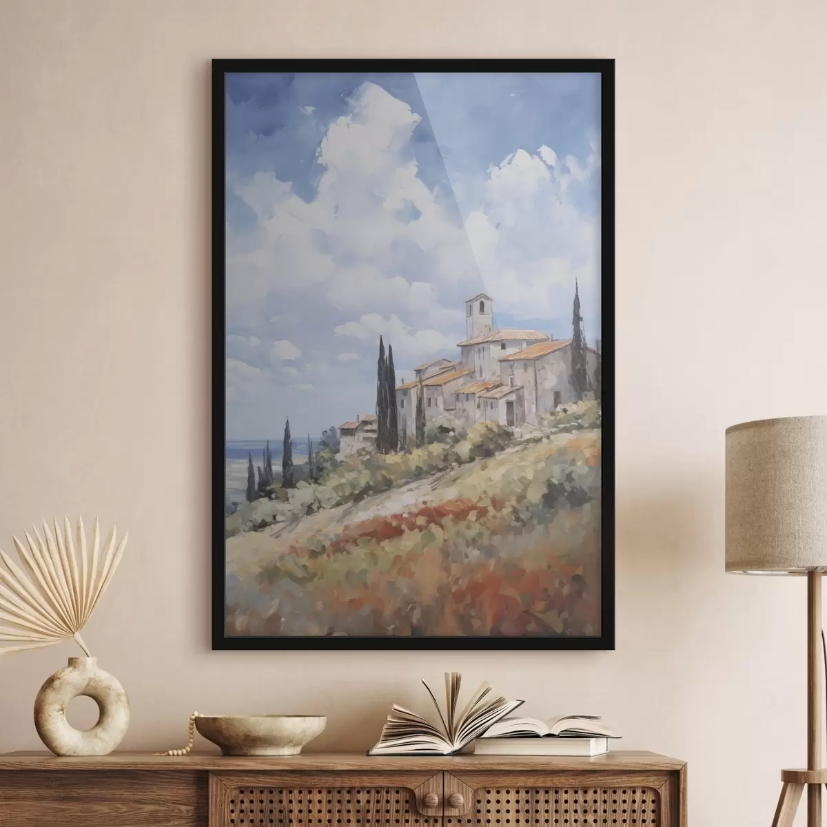 Plakāts Lauku ainavas imitācija glezniecībā f46716